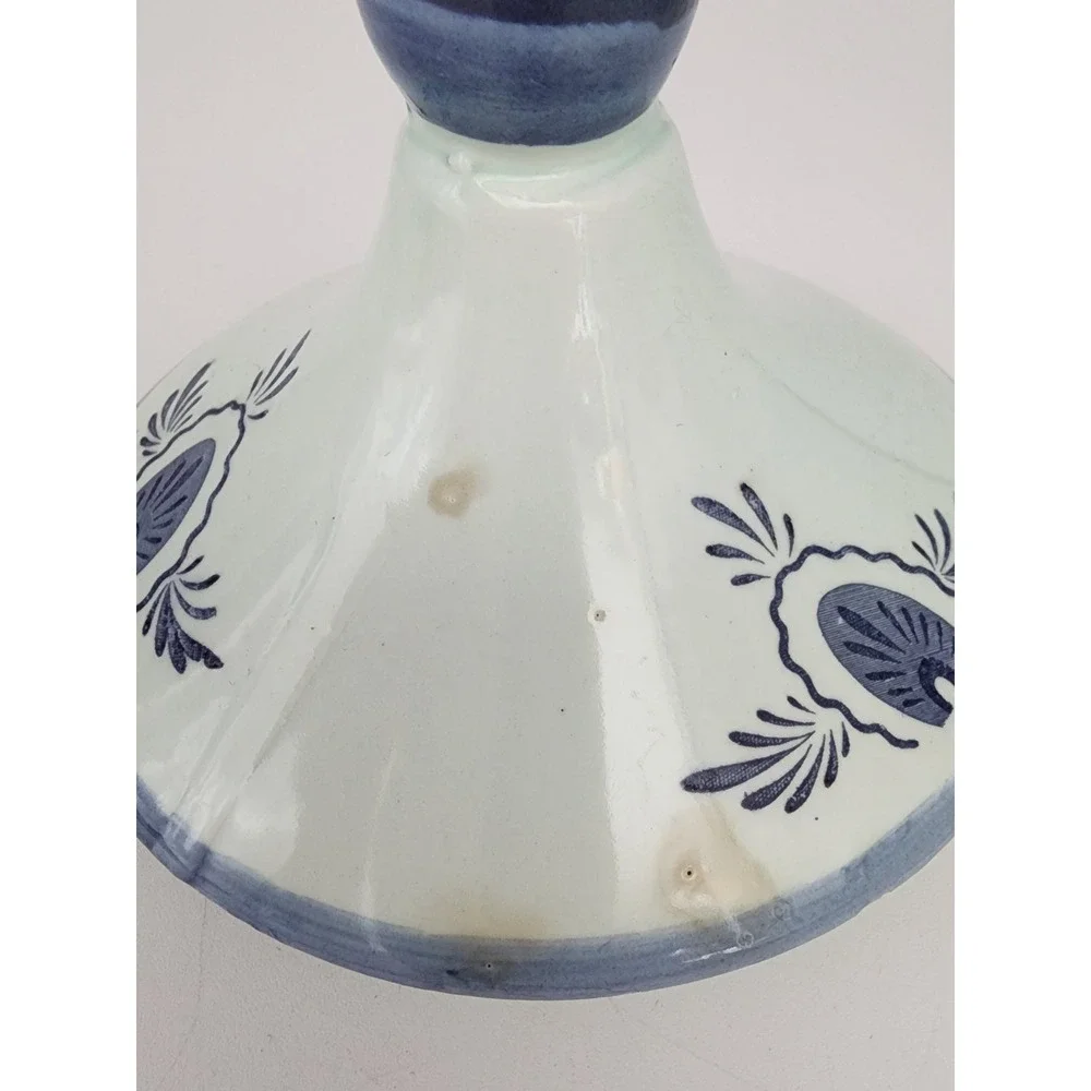 Our Own Import Pitcher Candy Dish Set Blue Vintage Floral Japan Ceramic VGC